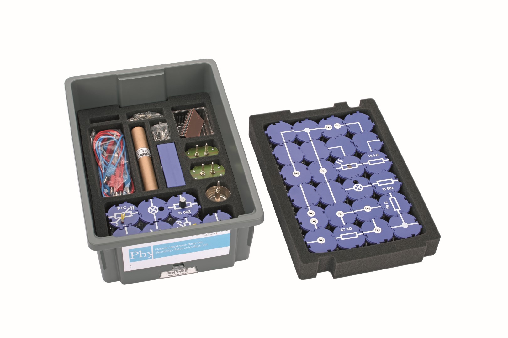 Set studentor për Elektricitet/Elektronikë 1 me Blloqe Ndërtimi, TESS i Përparuar Fizikë, EB-BS