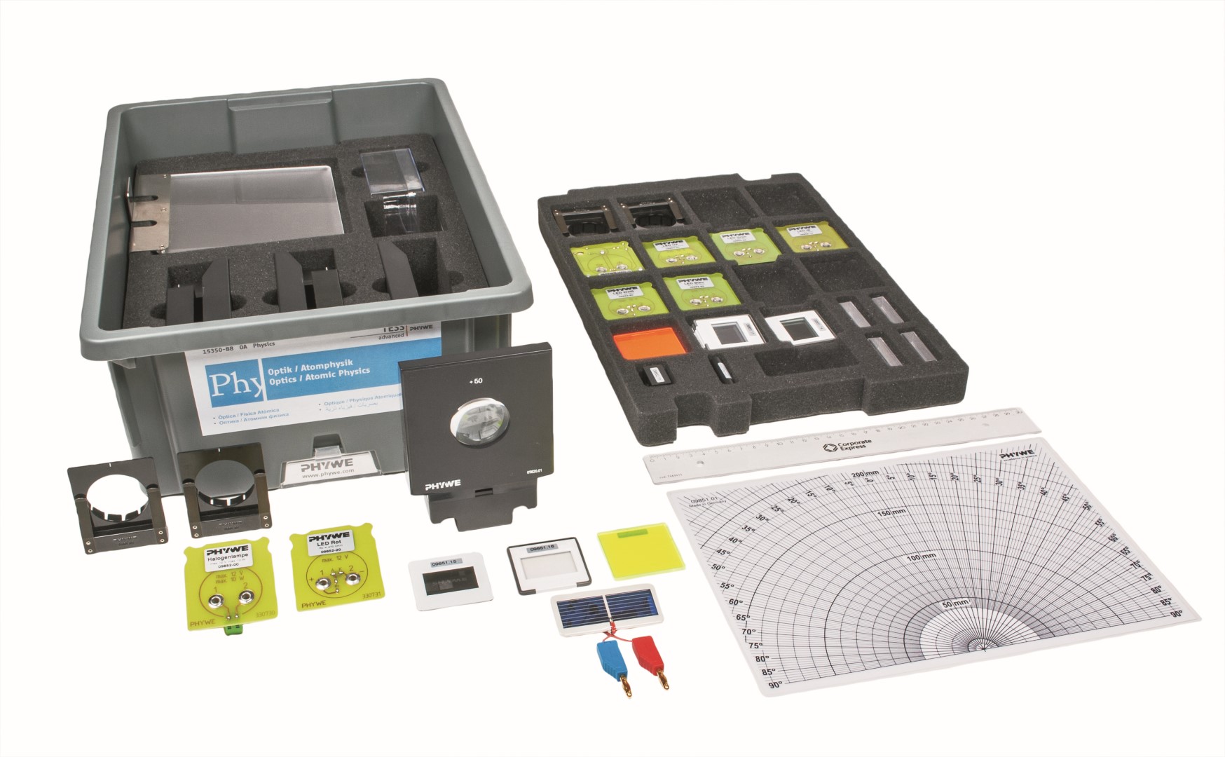 Set studentor për Optikë/Fizikë Atomike për 16 eksperimente, TESS i Përparuar Fizikë