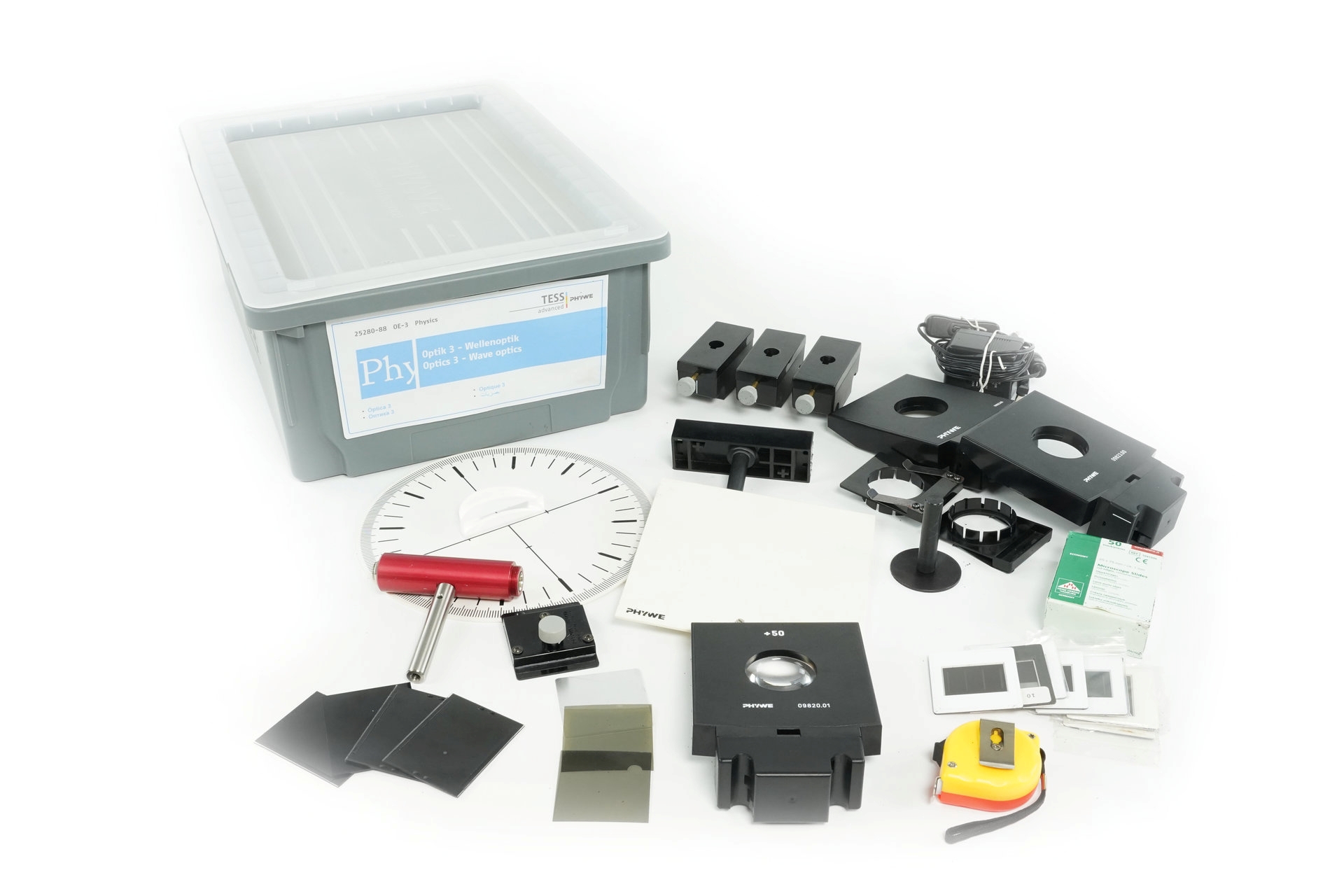 Set studentor për Optikë 3 Optikë valore, TESS i Përparuar Fizikë, OE-3